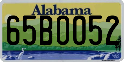 AL license plate 65BO052