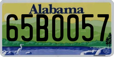 AL license plate 65BO057