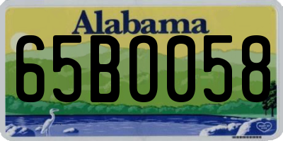 AL license plate 65BO058