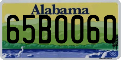 AL license plate 65BO060