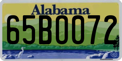 AL license plate 65BO072