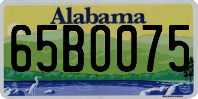 AL license plate 65BO075