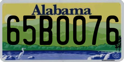 AL license plate 65BO076