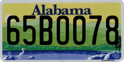 AL license plate 65BO078