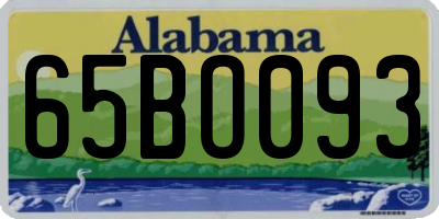 AL license plate 65BO093