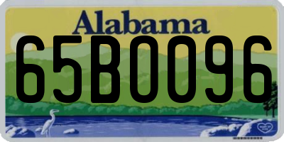 AL license plate 65BO096