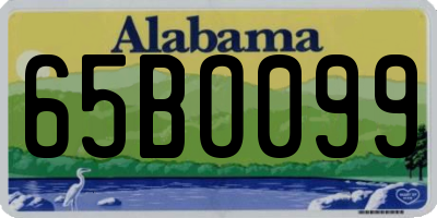 AL license plate 65BO099