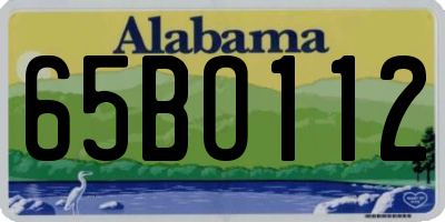 AL license plate 65BO112