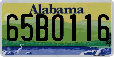 AL license plate 65BO116