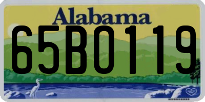 AL license plate 65BO119