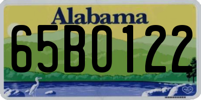 AL license plate 65BO122
