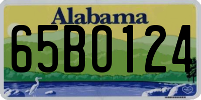 AL license plate 65BO124