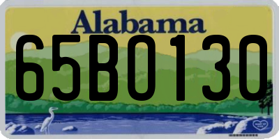 AL license plate 65BO130