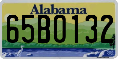 AL license plate 65BO132