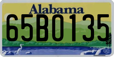AL license plate 65BO135
