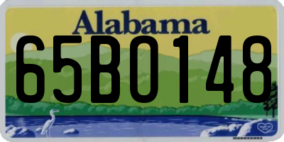 AL license plate 65BO148