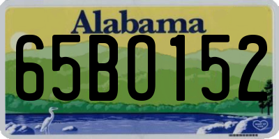 AL license plate 65BO152
