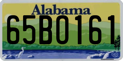 AL license plate 65BO161