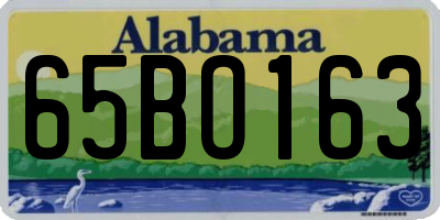 AL license plate 65BO163