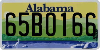 AL license plate 65BO166