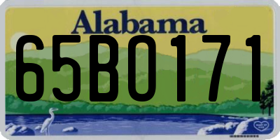 AL license plate 65BO171
