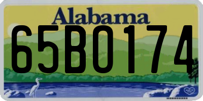 AL license plate 65BO174