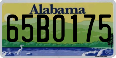 AL license plate 65BO175