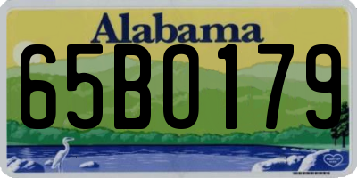 AL license plate 65BO179
