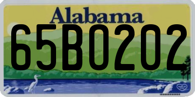 AL license plate 65BO202