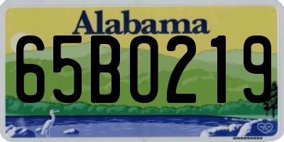 AL license plate 65BO219