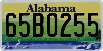 AL license plate 65BO255