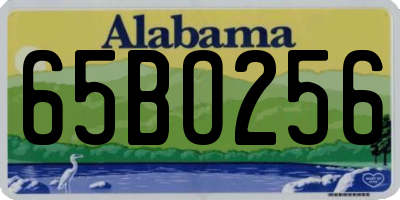 AL license plate 65BO256