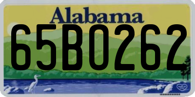 AL license plate 65BO262