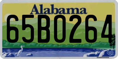 AL license plate 65BO264