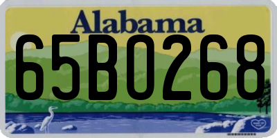 AL license plate 65BO268