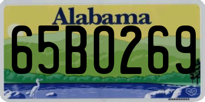 AL license plate 65BO269