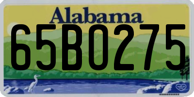 AL license plate 65BO275