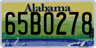 AL license plate 65BO278