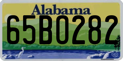 AL license plate 65BO282