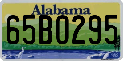 AL license plate 65BO295