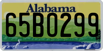 AL license plate 65BO299