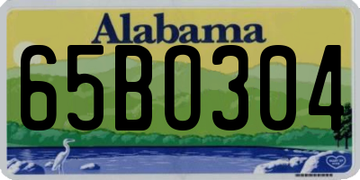 AL license plate 65BO304