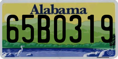 AL license plate 65BO319