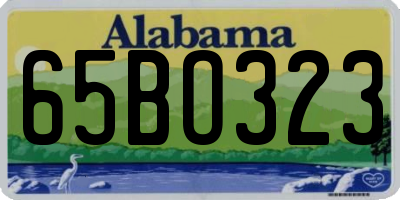 AL license plate 65BO323