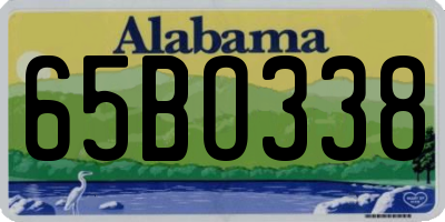 AL license plate 65BO338