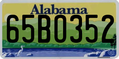 AL license plate 65BO352