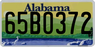 AL license plate 65BO372