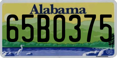AL license plate 65BO375
