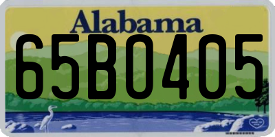 AL license plate 65BO405