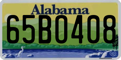 AL license plate 65BO408